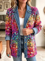 Eleanor | Chaqueta con Estampado de Lentejuelas Brillantes Retro