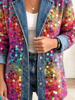 Eleanor | Chaqueta con Estampado de Lentejuelas Brillantes Retro
