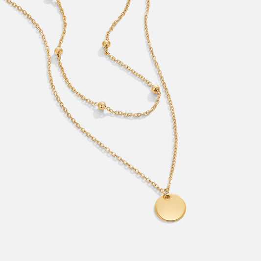 Collar con disco laminado