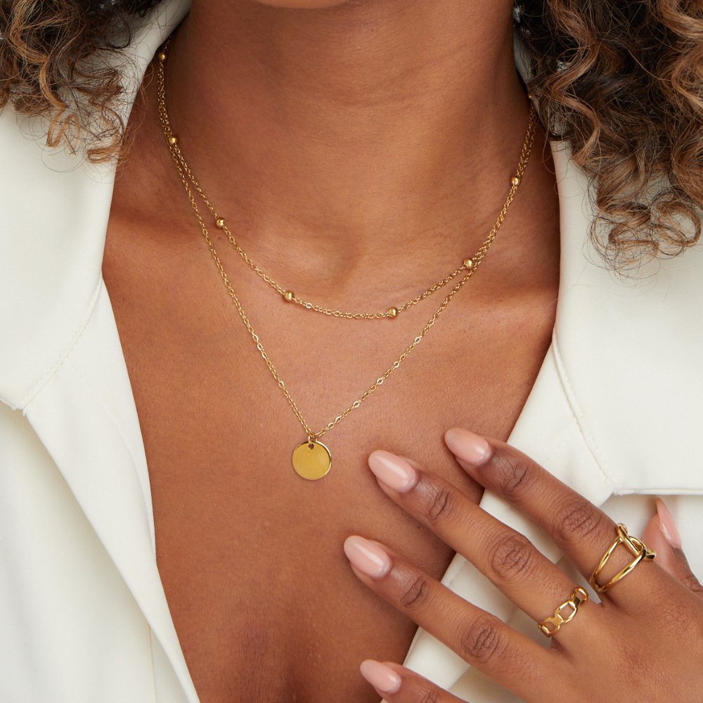 Collar con disco laminado modelo