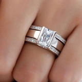 Anillo Vivienne — Plata y Cristal
