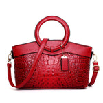 Amalia - Bolsa Bicolor Textura Cocodrilo