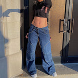 Elina - Vaqueros cargo vintage