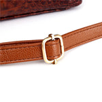 Amalia - Bolsa Bicolor Textura Cocodrilo
