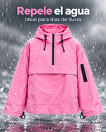 REGINA/ Chaqueta impermeable con capucha DWR™ de corte holgado clásico