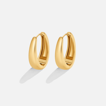 Pendientes de aro en oro