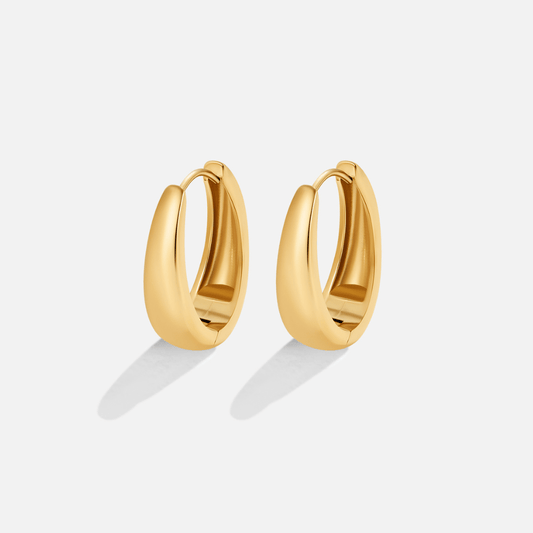 Pendientes de aro en oro