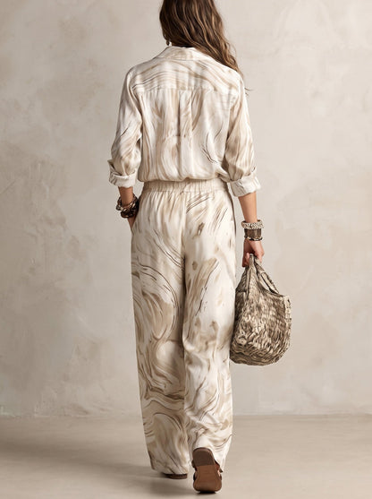 Vittoria | Conjunto chic con cárdigan cruzado