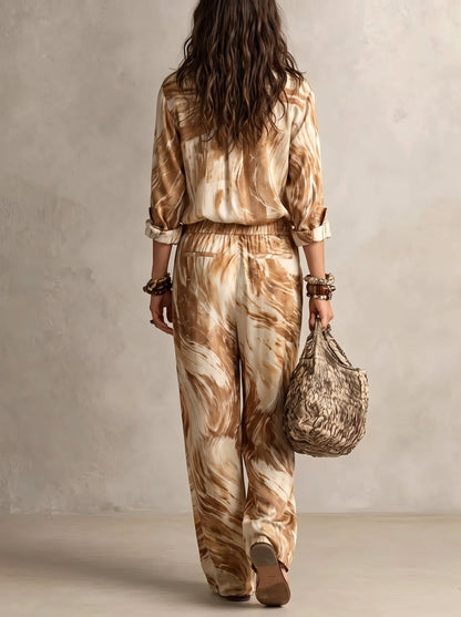 Vittoria | Conjunto chic con cárdigan cruzado