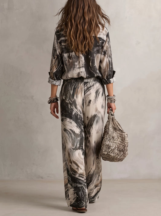 Vittoria | Conjunto chic con cárdigan cruzado