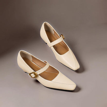 Zorae | Zapato de Tacón Mary Jane de Paneles