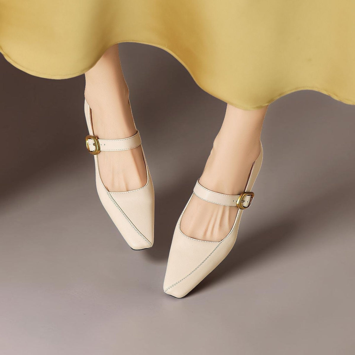 Zorae | Zapato de Tacón Mary Jane de Paneles