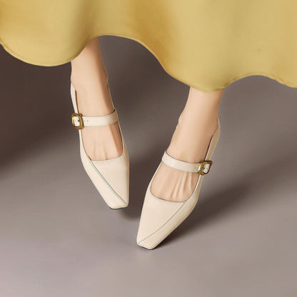 Zorae | Zapato de Tacón Mary Jane de Paneles