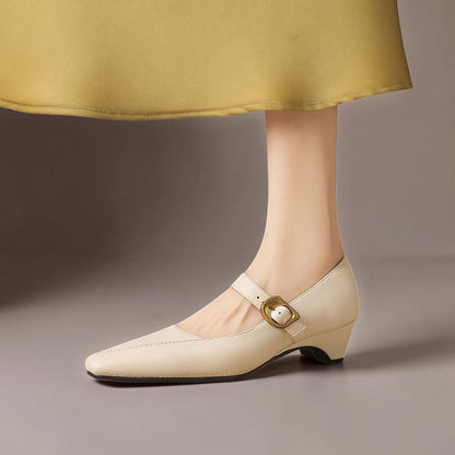 Zorae | Zapato de Tacón Mary Jane de Paneles