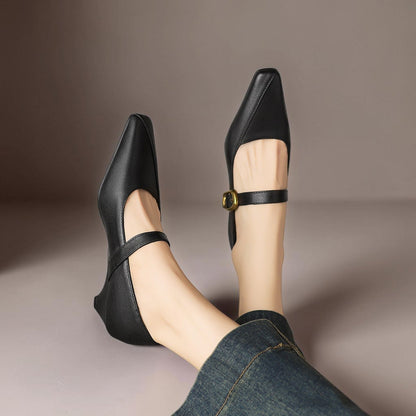 Zorae | Zapato de Tacón Mary Jane de Paneles