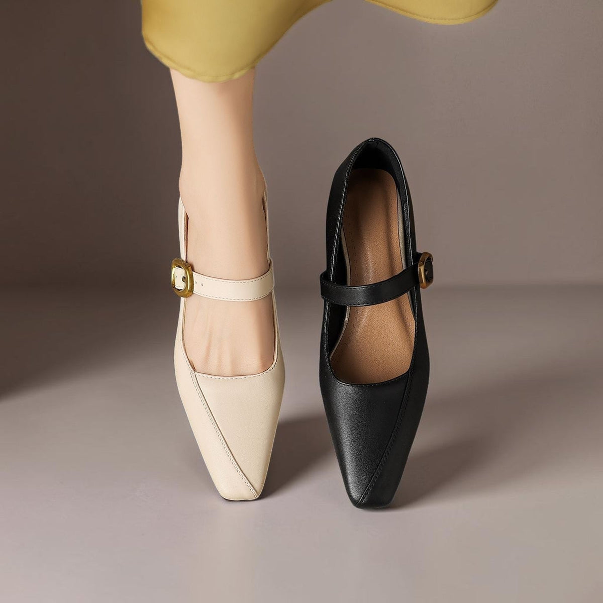 Zorae | Zapato de Tacón Mary Jane de Paneles