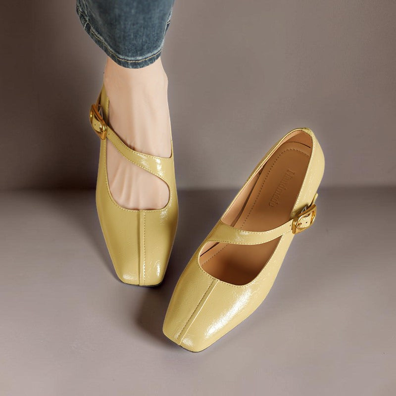 Viora | Zapatos de Tacón Mary Jane de Piel Genuina