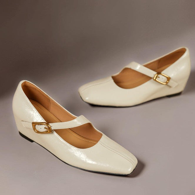 Viora | Zapatos de Tacón Mary Jane de Piel Genuina