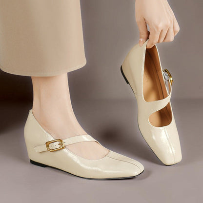 Viora | Zapatos de Tacón Mary Jane de Piel Genuina