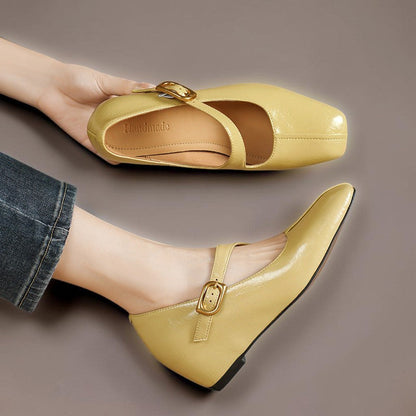 Viora | Zapatos de Tacón Mary Jane de Piel Genuina