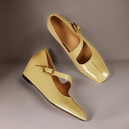 Viora | Zapatos de Tacón Mary Jane de Piel Genuina