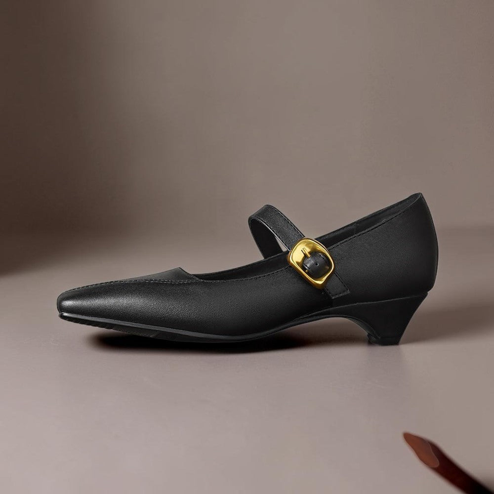 Zorae | Zapato de Tacón Mary Jane de Paneles