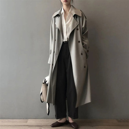 Aurelie | Abrigo Trench Largo Cruzado