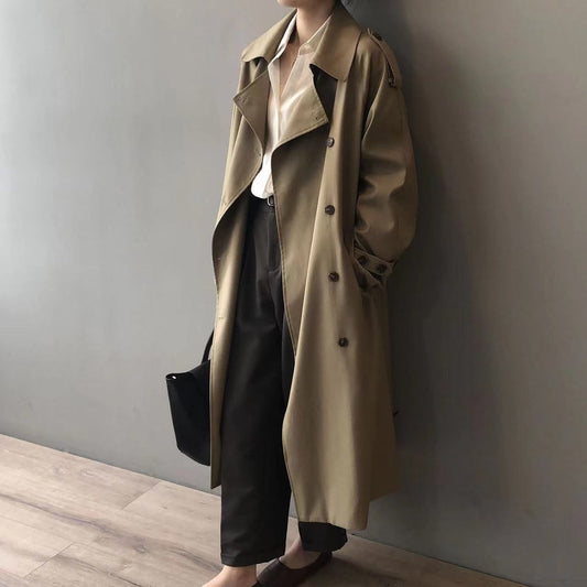 Aurelie | Abrigo Trench Largo Cruzado
