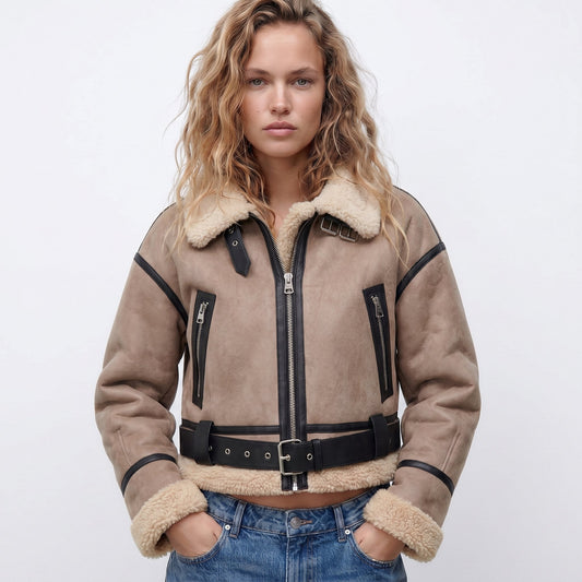 Verena | Chaqueta Bomber Aviador Cropped