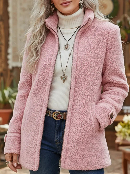 Patricia | Abrigo Acolchado con Cuello Alto y Cremallera