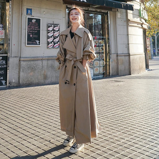 Edith | Abrigo Trench Largo Oversize Cruzado