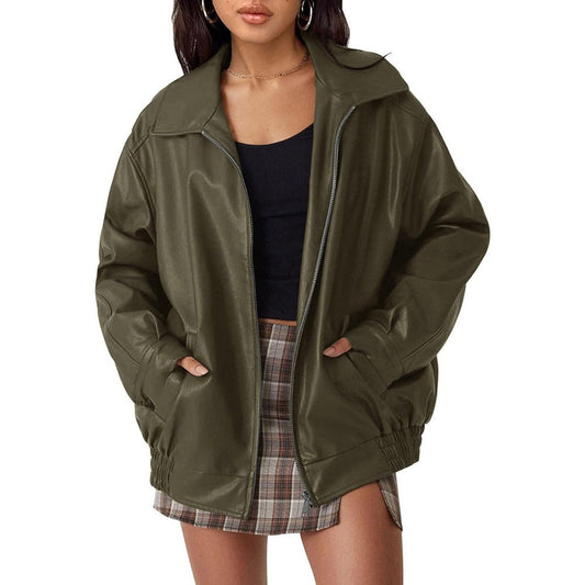 Joanne | Cazadora Bomber Oversize con Cremallera