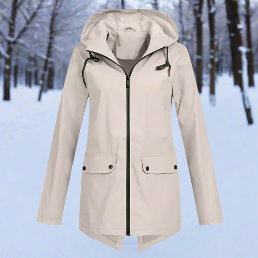 Juno | Impermeable Largo con Capucha